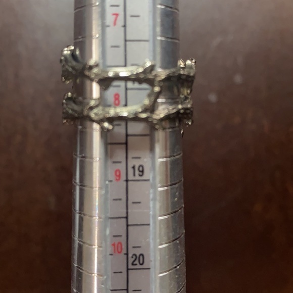 Exquisite opal solid sterling silver hand crafted ring size 8.25 - Picture 5 of 5